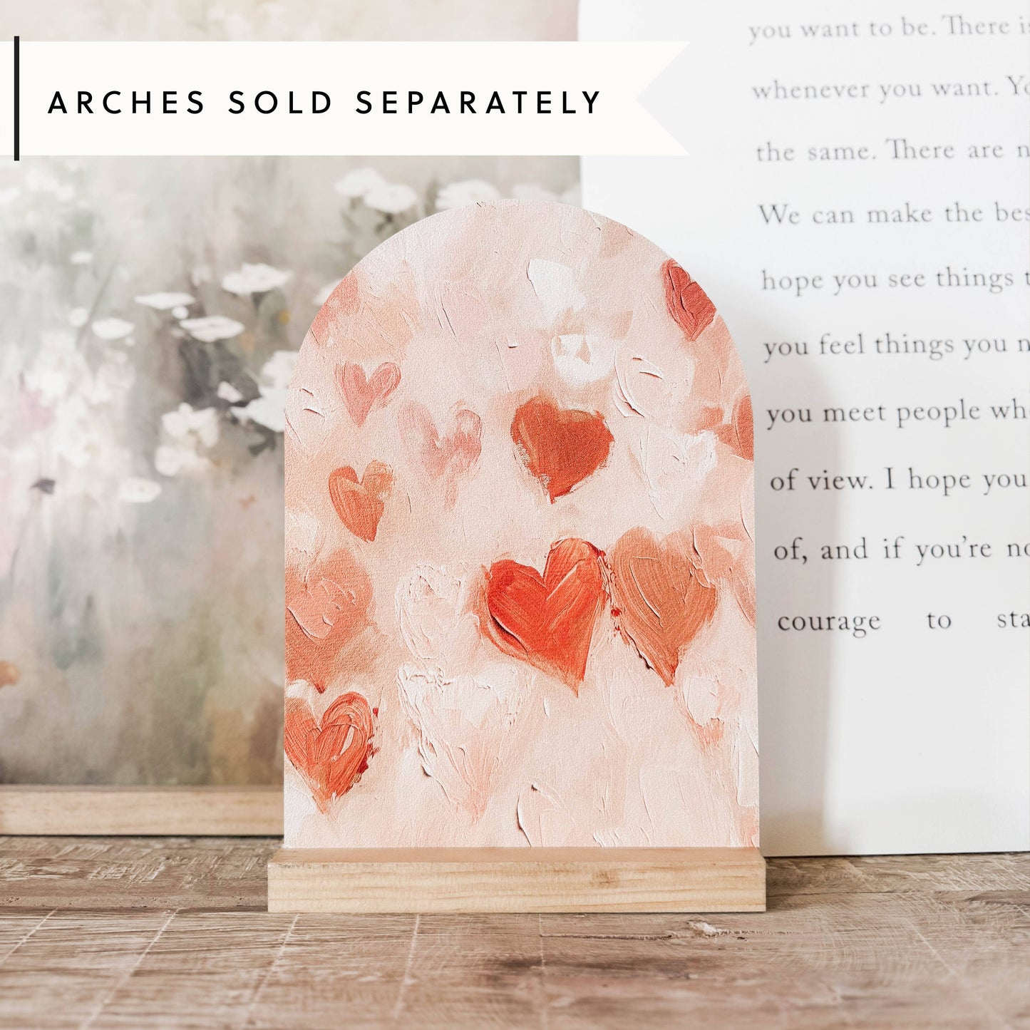 Arch Wood Base *BASE ONLY! Arches Sold Separately*: Light Oak / Small