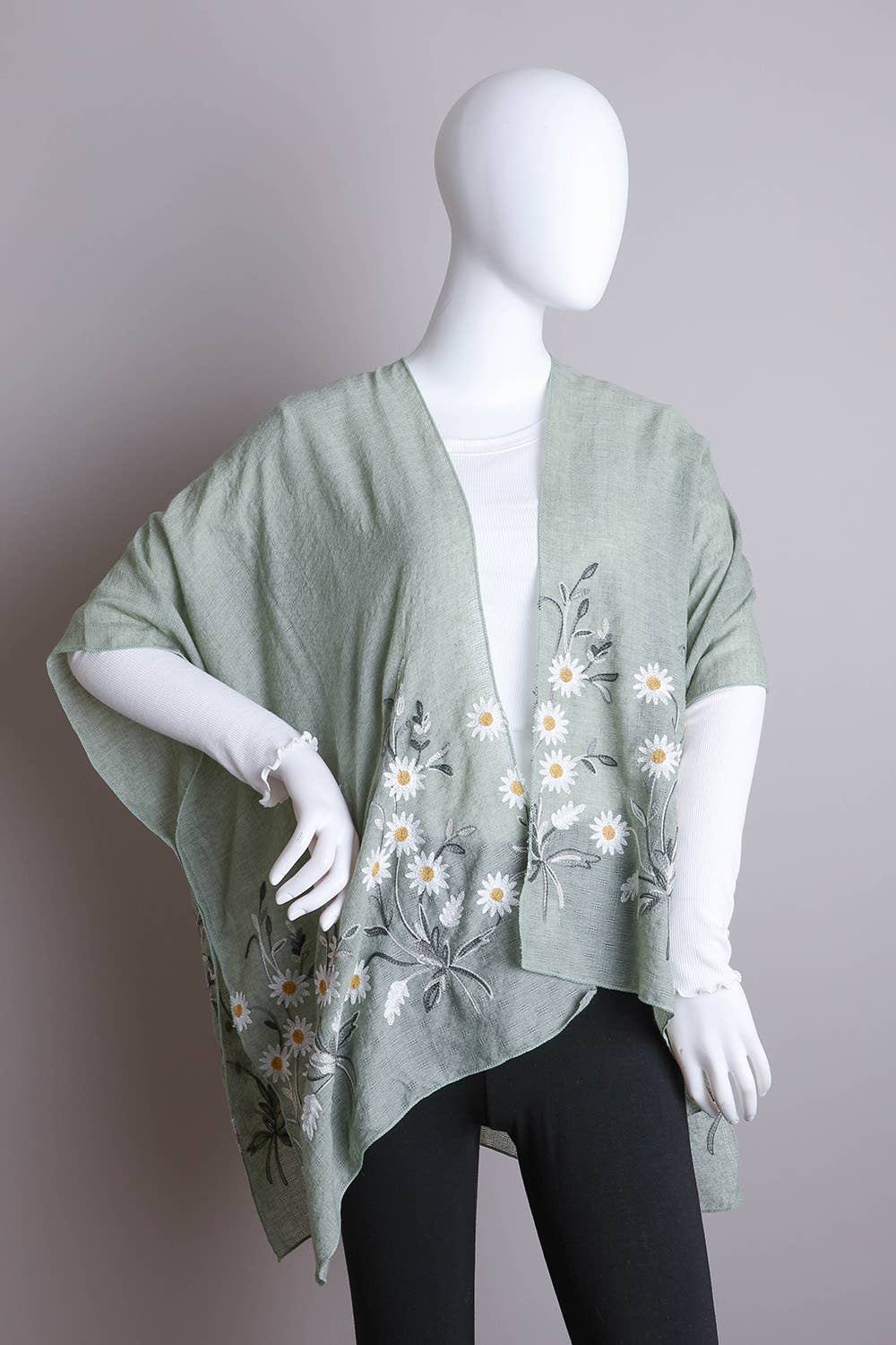 Get NOW! Bestselling Spring Daisy Woven Kimono ๐ผ: Peach