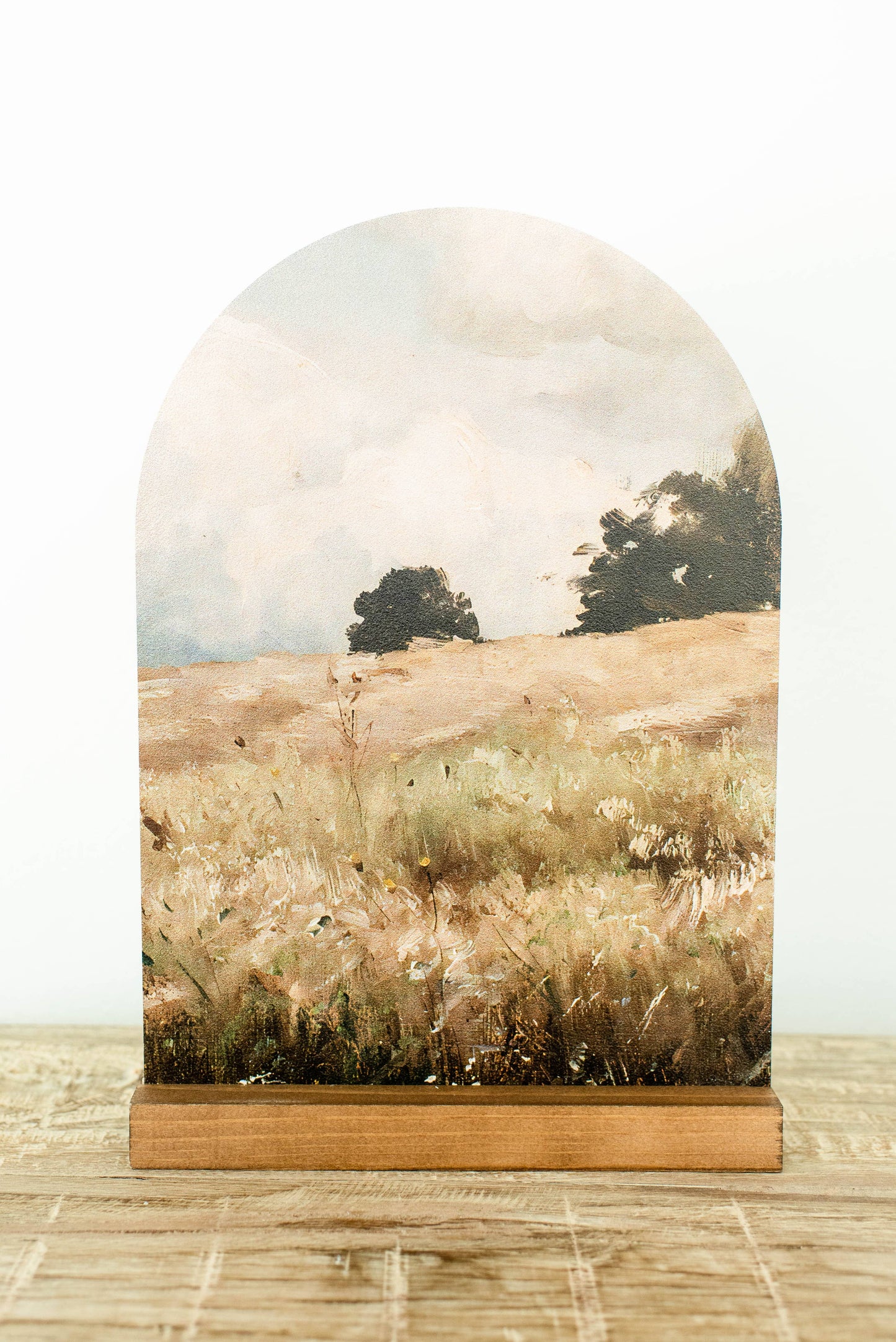 Arch Wood Base *BASE ONLY! Arches Sold Separately*: Light Oak / Small