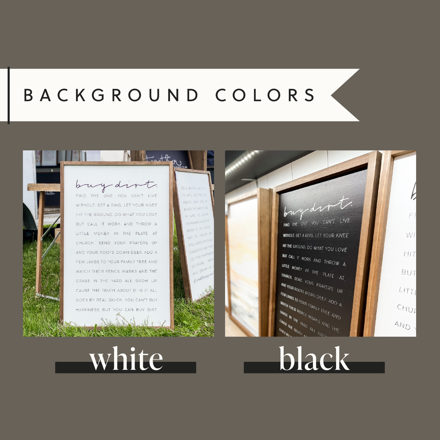 Walk with the Dreamers | Wall Art, Made in the USA: White / Light Oak / 12x8"