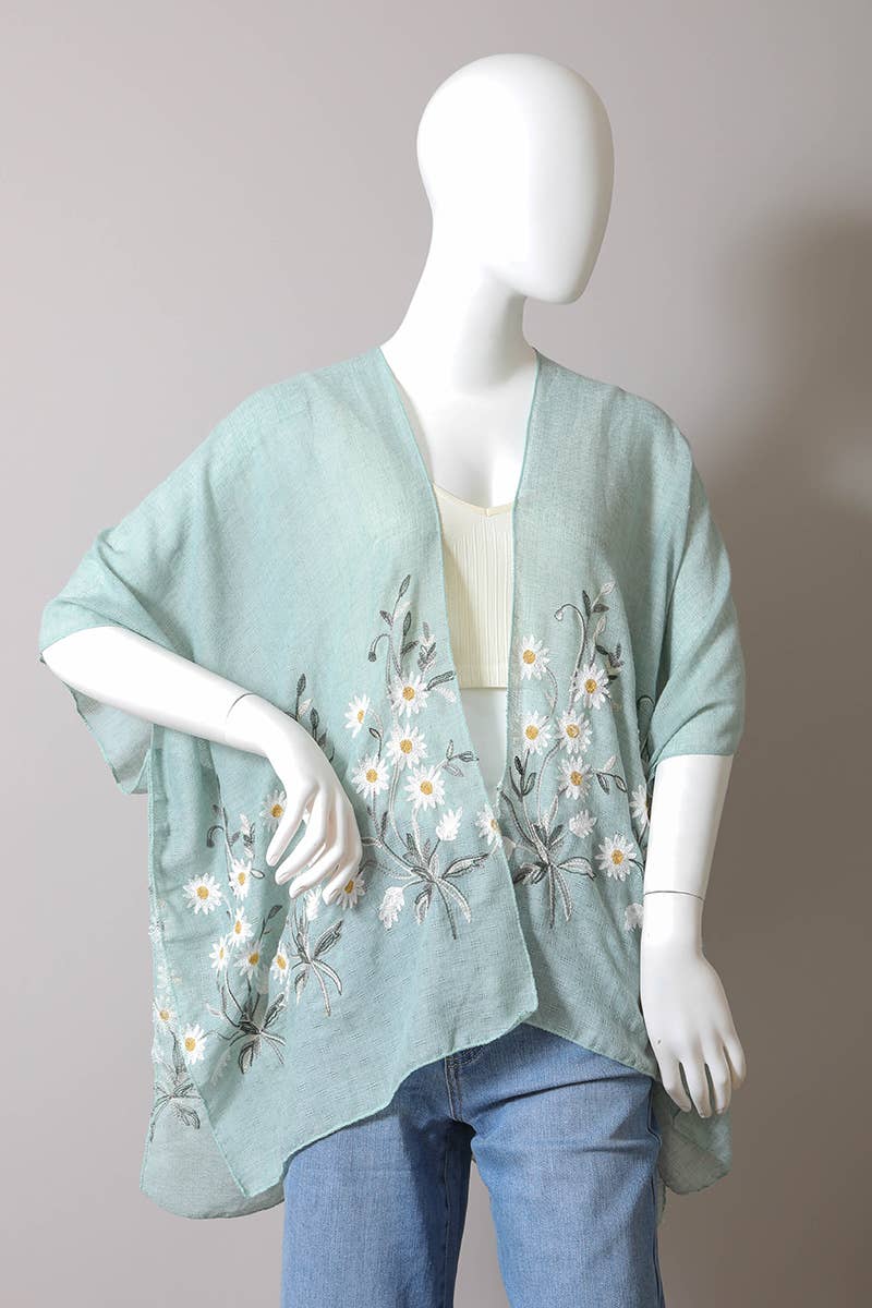 Get NOW! Bestselling Spring Daisy Woven Kimono ๐ผ: Peach