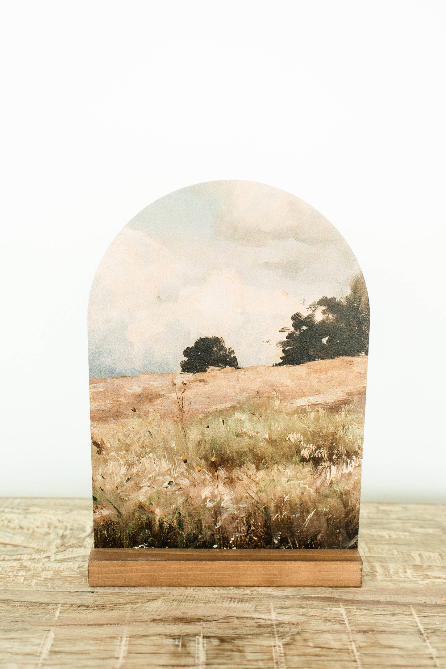 Arch Wood Base *BASE ONLY! Arches Sold Separately*: Light Oak / Small