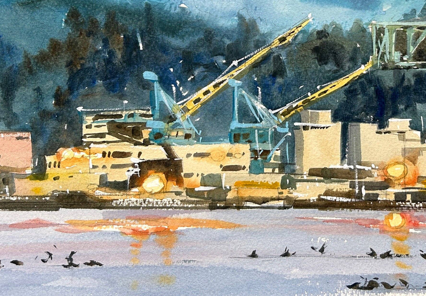 First Glow on the Olympic Mountain - Limited edition print