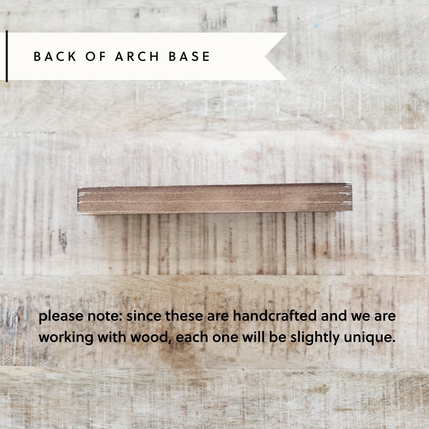 Arch Wood Base *BASE ONLY! Arches Sold Separately*: Light Oak / Small