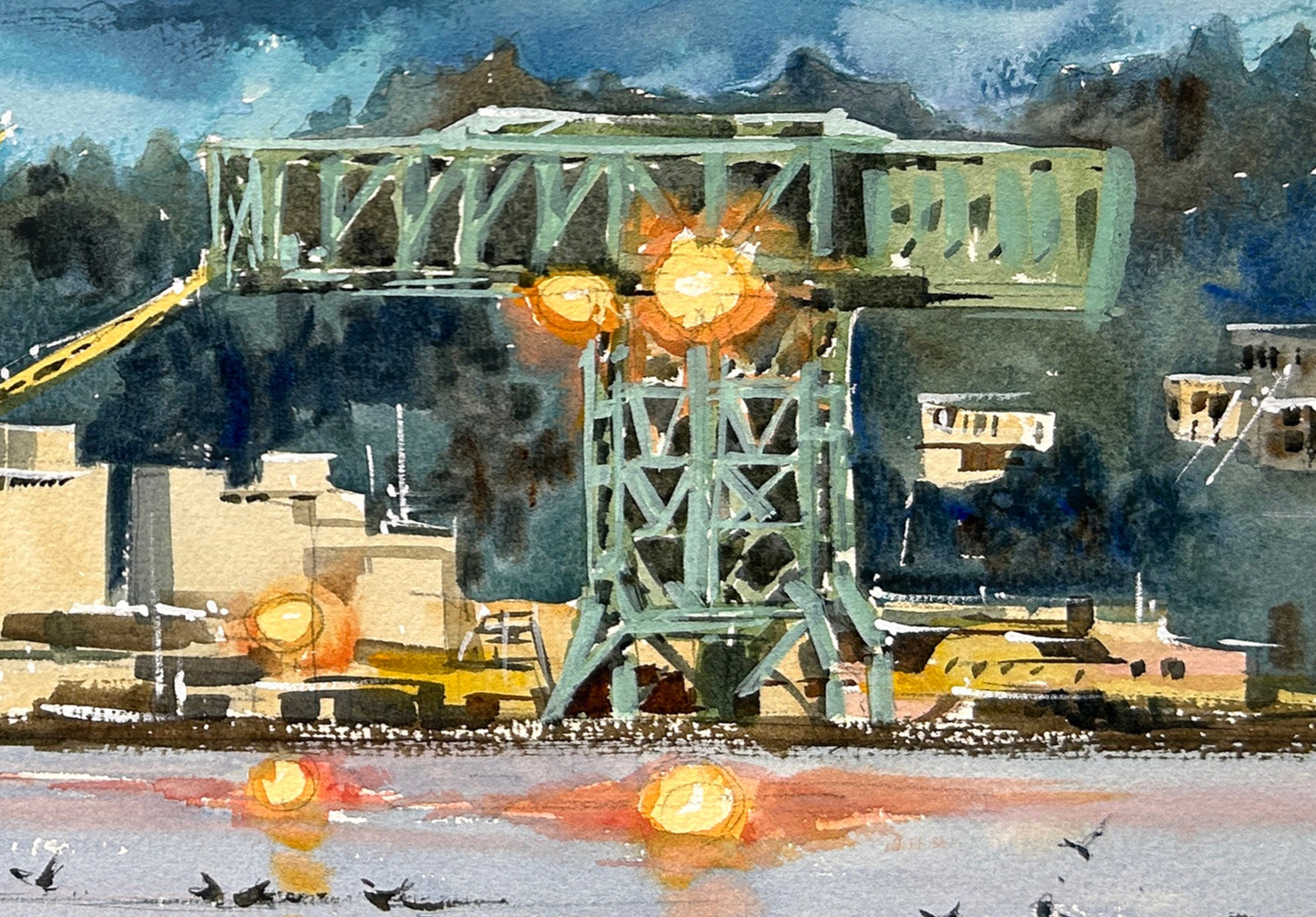 First Glow on the Olympic Mountain - Limited edition print