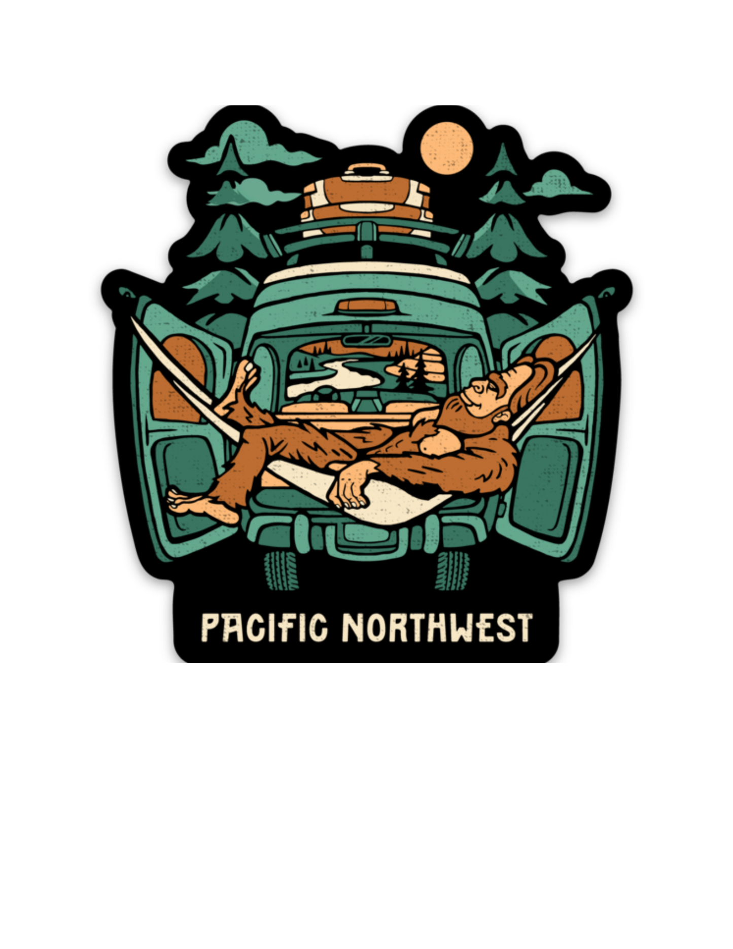 Hammock Sticker Black
