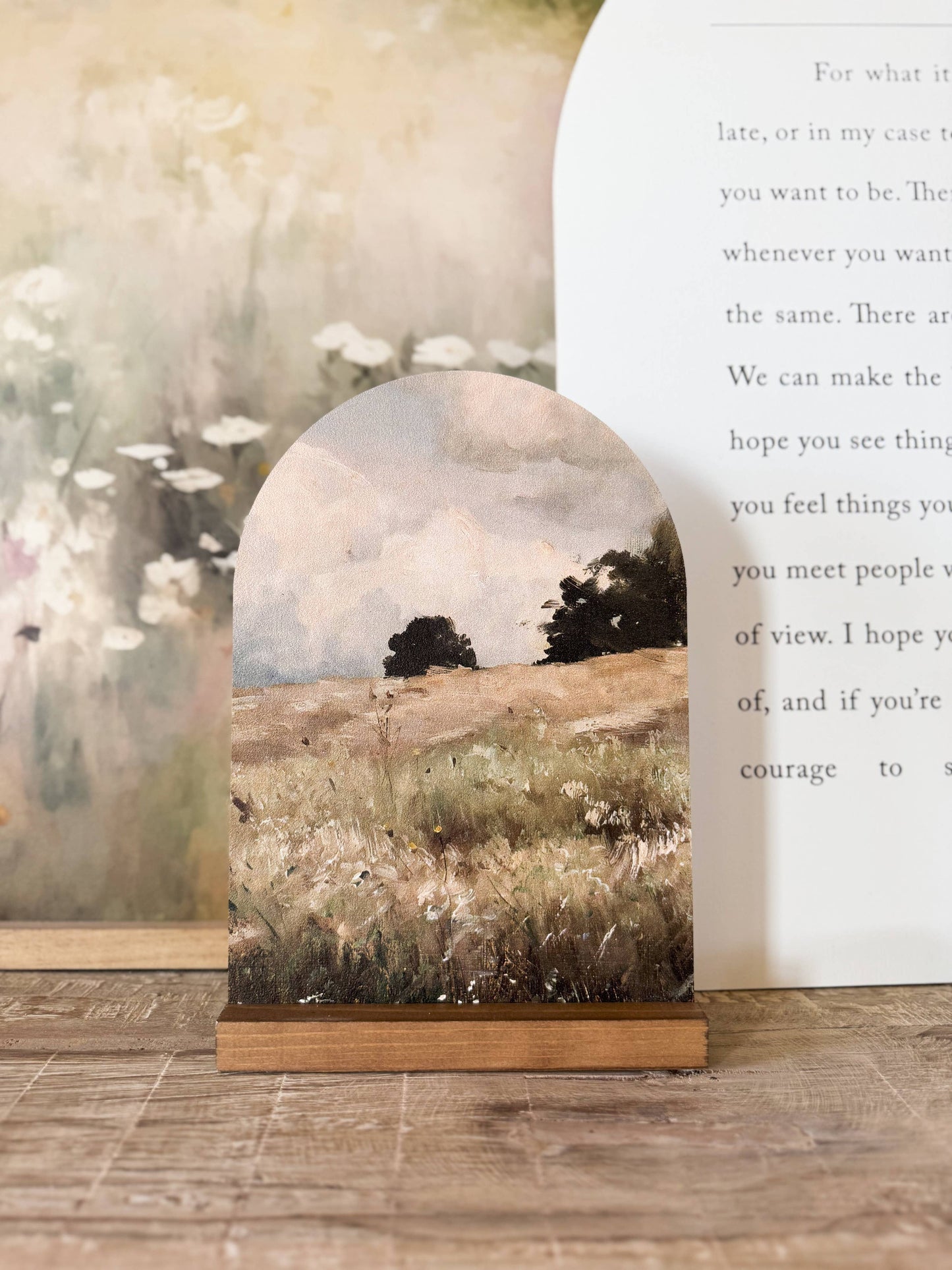 Arch Wood Base *BASE ONLY! Arches Sold Separately*: Light Oak / Small