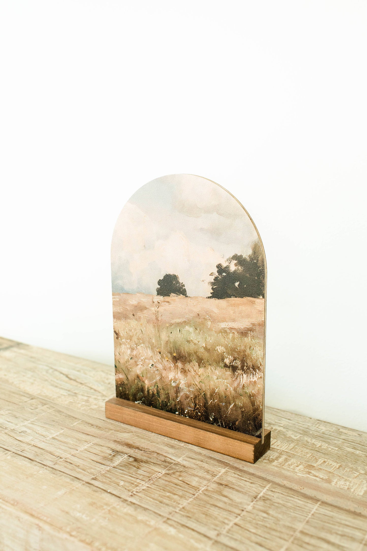 Arch Wood Base *BASE ONLY! Arches Sold Separately*: Light Oak / Small