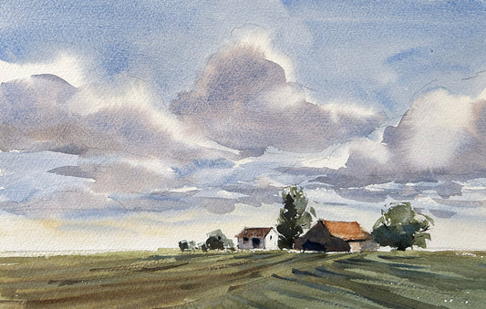 09/04 at 6pm: "Open Field" Watercolor Class with Ina Xi